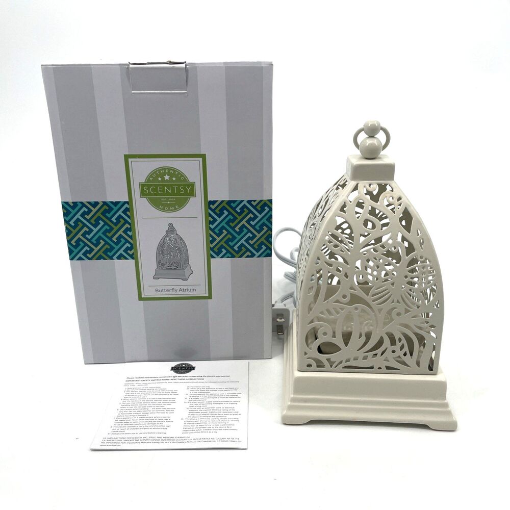 Scentsy Butterfly Atrium Electronic Element Wax Warmer Full Size Retired *FLAW